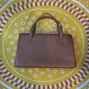 Vintage camel brown handbag